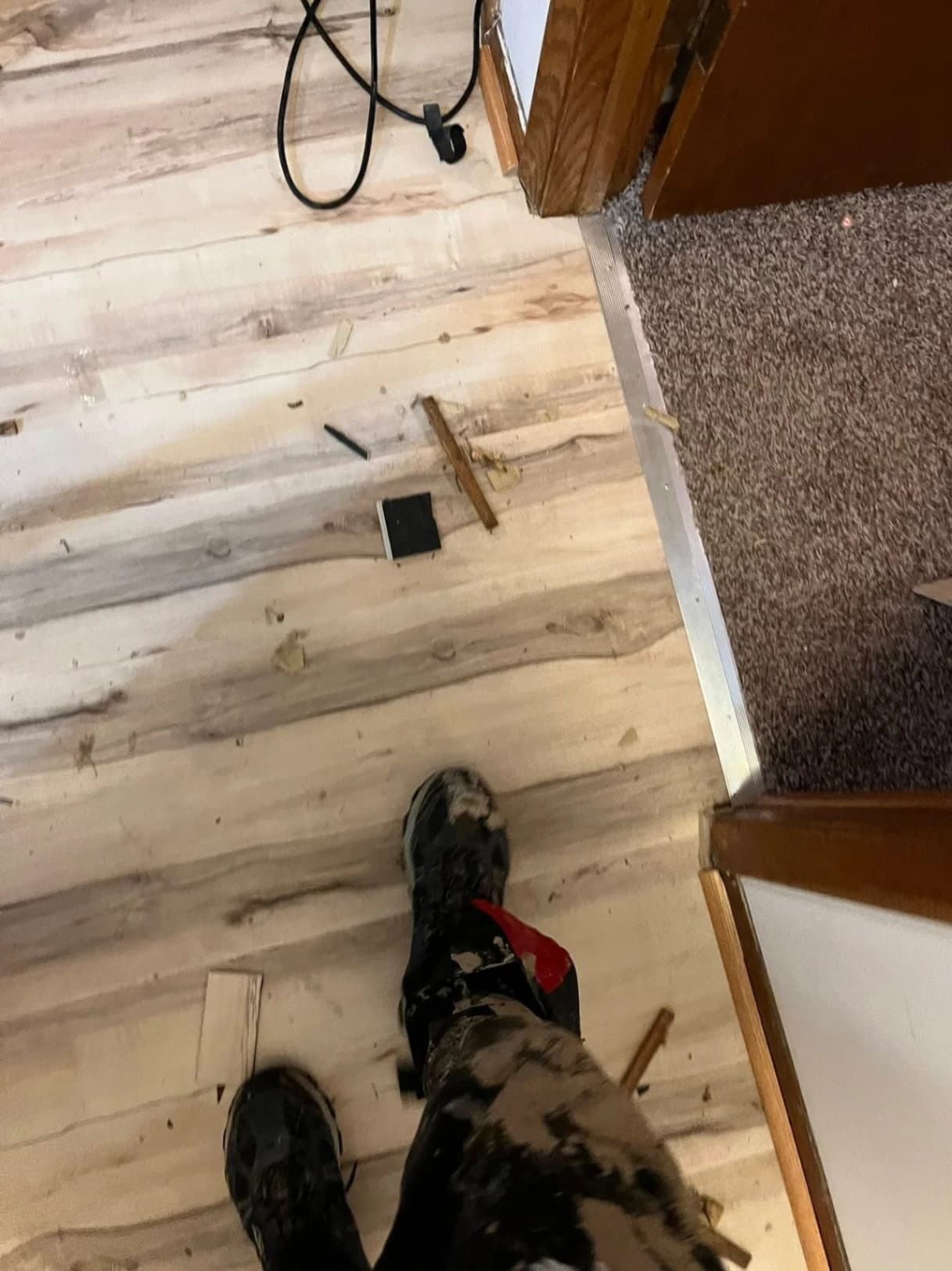 Hallway Flooring Transition Upgrade